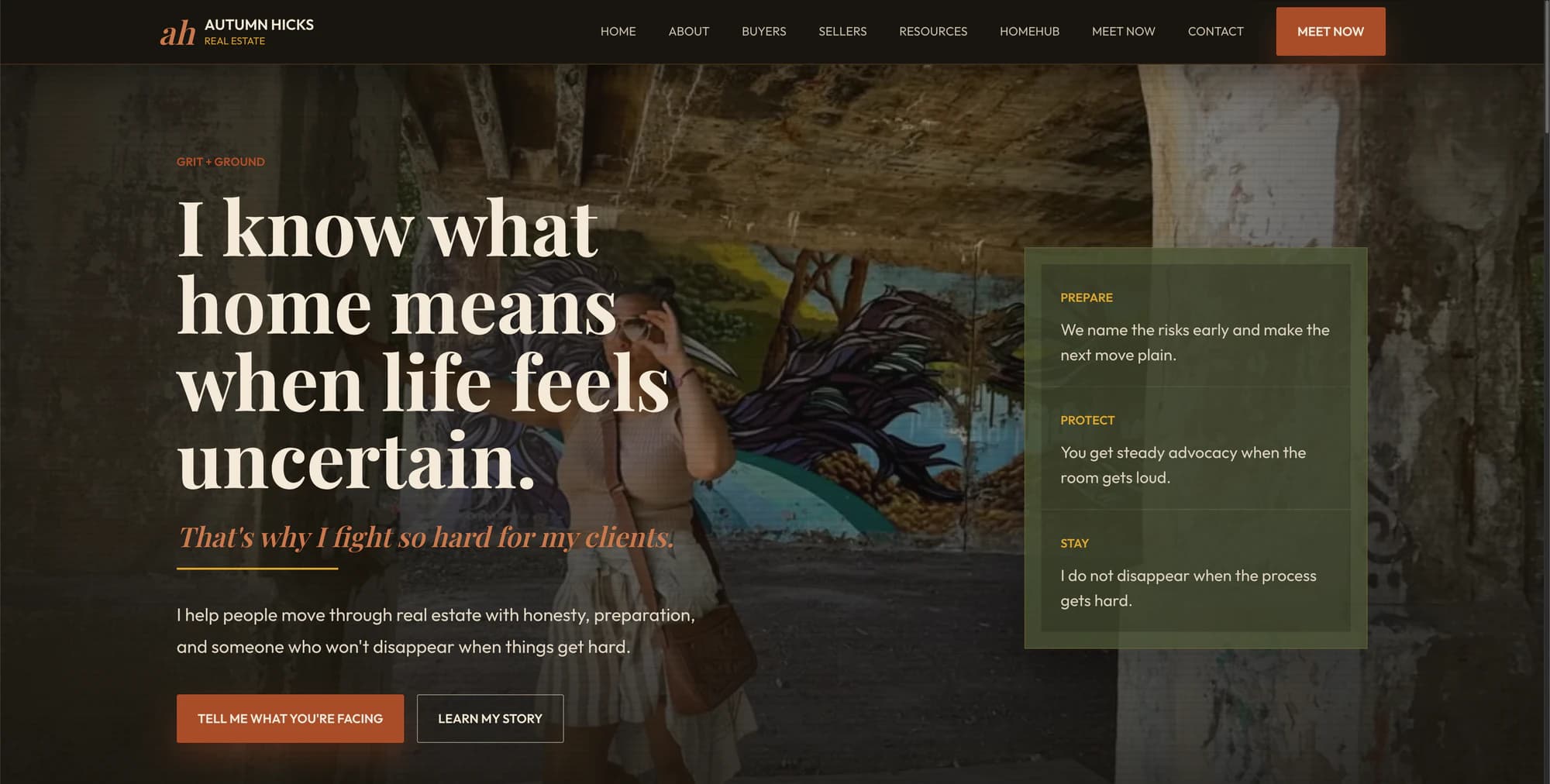 Autumn Hicks real estate website