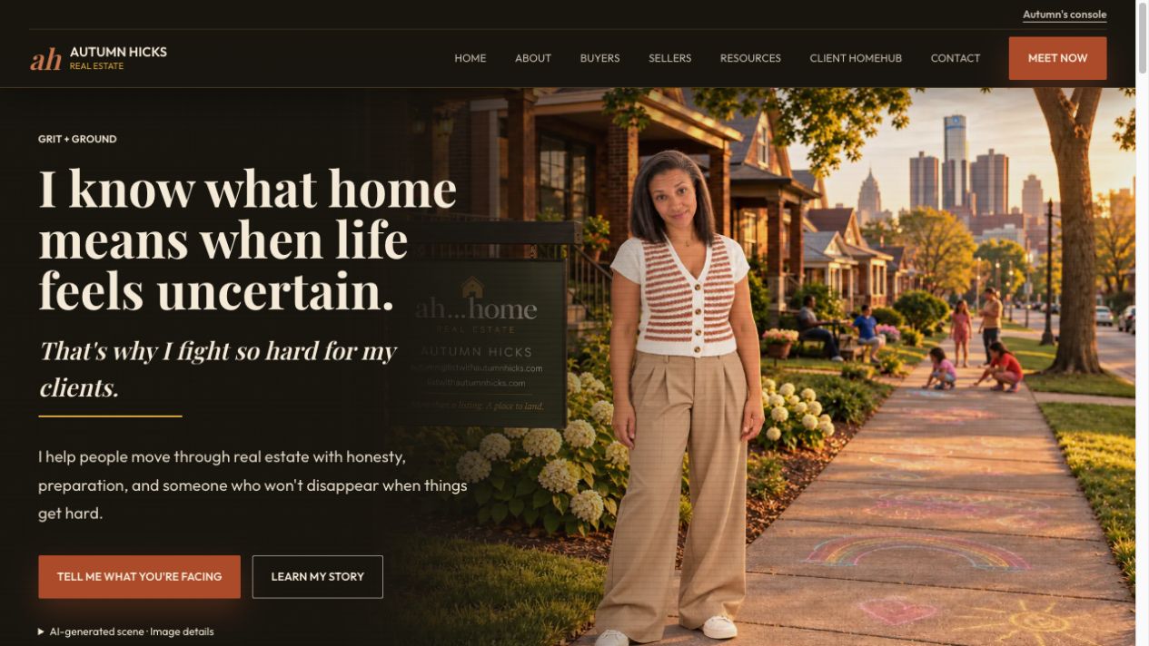 Autumn Hicks homepage