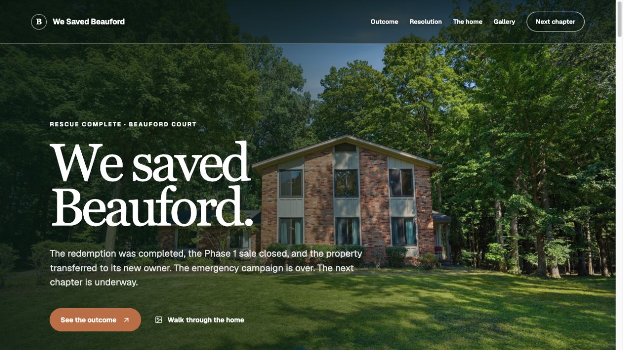 Beauford Rescue homepage