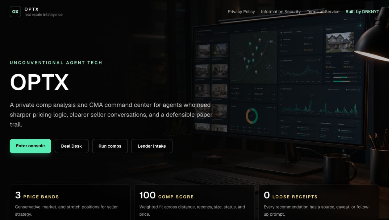 OPTX homepage