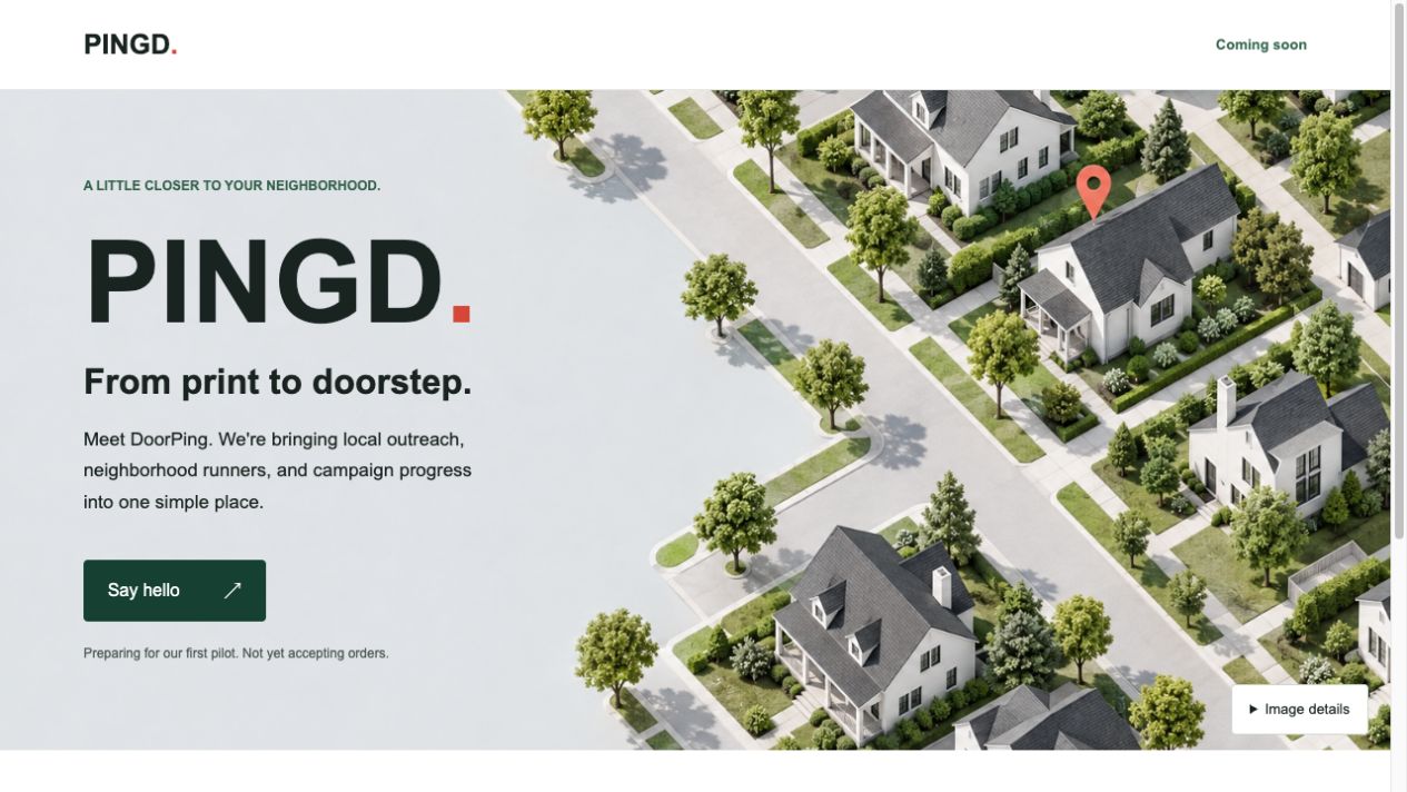 PINGD homepage