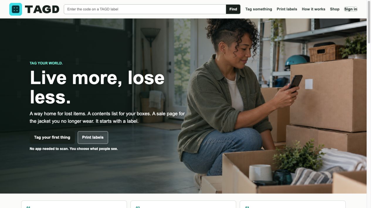 TAGD homepage