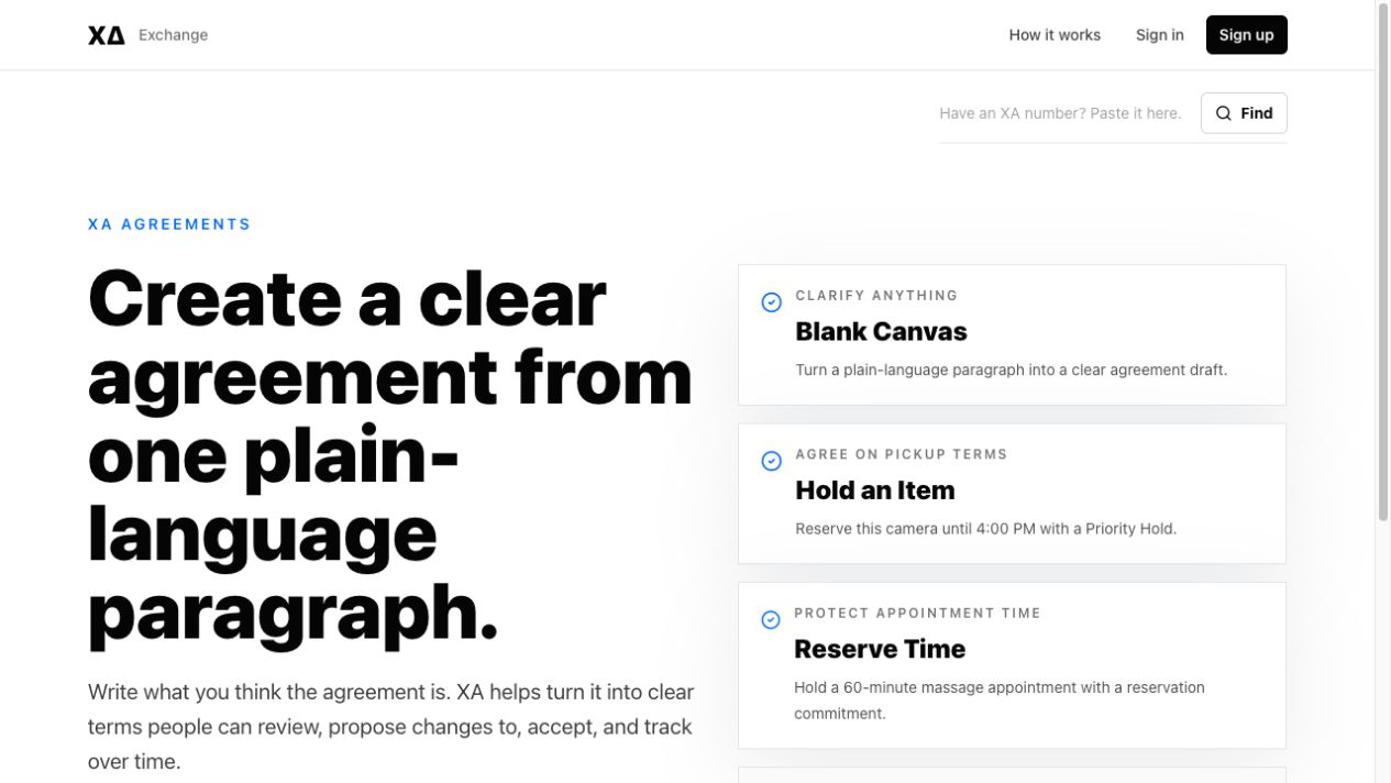 XA homepage
