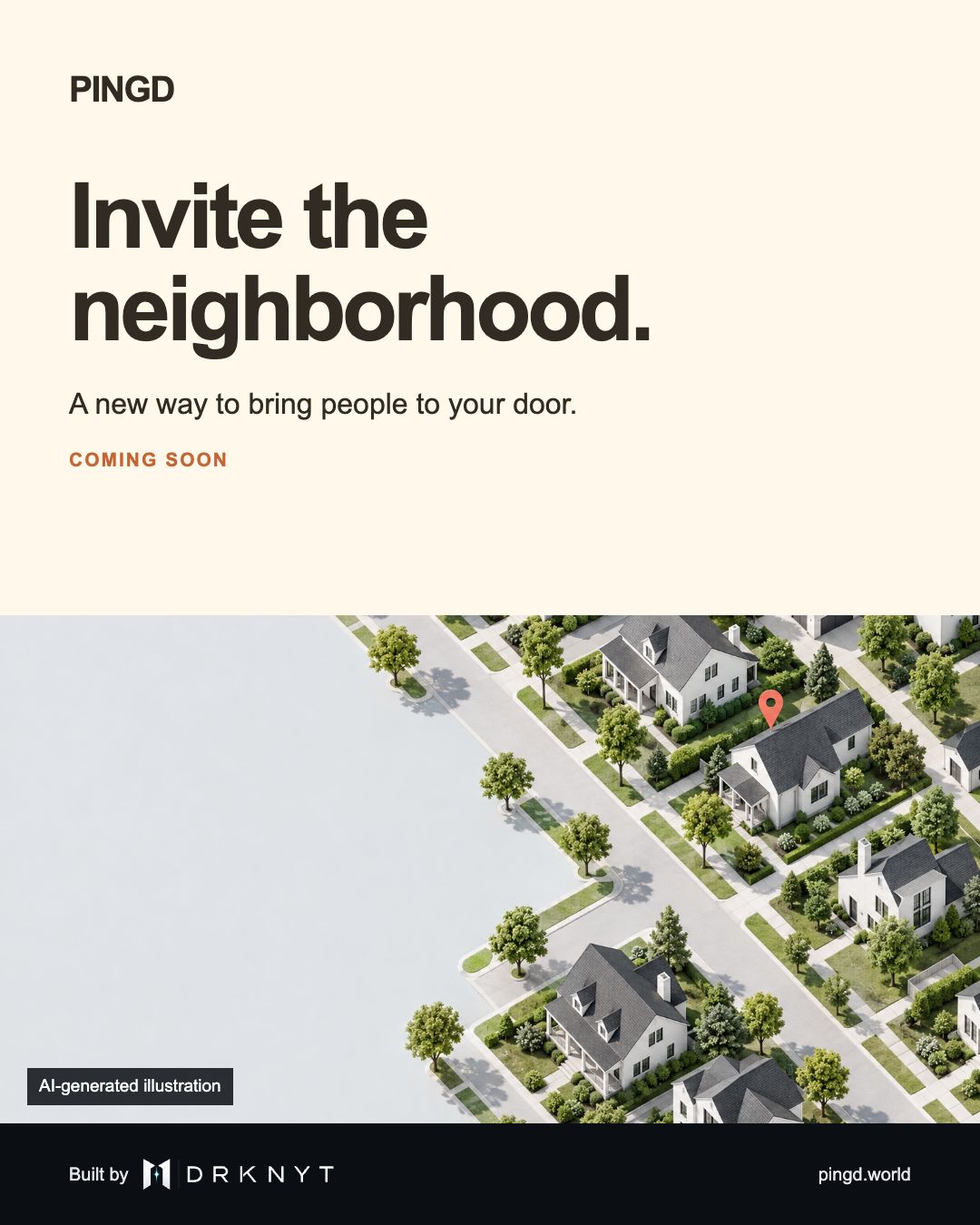 PINGD — A new way to invite the neighborhood.